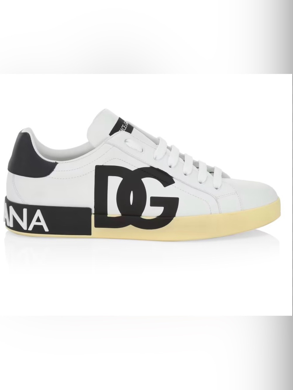 🎱NEW! DOLCE & GABBANA
Portofino Dgin Sneakers - White/Black US 13